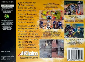 Turok - Legenden des Verlorenen Landes (Germany) box cover back